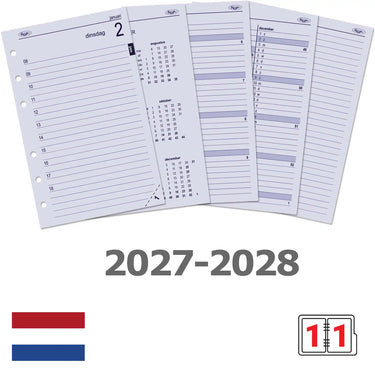 6221-27-28 150 x 95 mm Senior AGENDA REFOLLS Daily NL 2027 2028